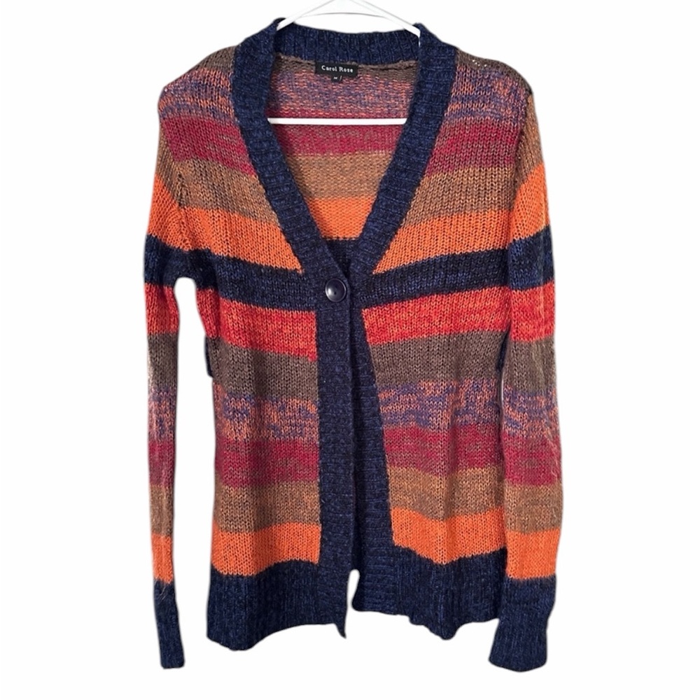 Carol Rose Women’s Vibrant Striped Cardigan
Medium PreLoved PTP 18” Some Pilling